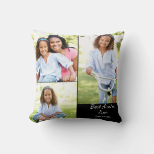 Coussin Meilleure fille 3 Photo Nom du collage