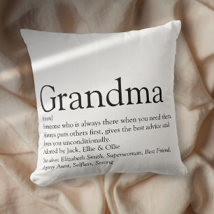 Coussin Meilleure Grand-mère du Monde, Définition de Grand