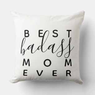 Coussin Meilleure Maman Badass Ever Décoration de Maison D