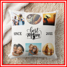 Meilleure maman Collage photo Élégant Script Coeur