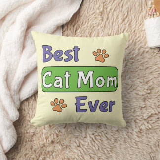 Coussin Meilleure maman de chat de tous les temps