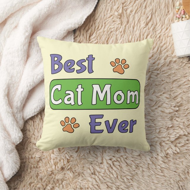 Coussin Meilleure maman de chat de tous les temps (Couverture)