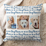 Coussin Meilleure maman de chien jamais personnalisé photo<br><div class="desc">Meilleure maman de chien jamais... Surprenez votre maman de chien préférée que ce soit son anniversaire, la fête des mères ou Noël avec ce super mignon coussin photo personnalisé. Customisez ce chien coussin avec 3 photos préférées de votre chien, et personnalisez la photo centrale avec le nom. Double face -...</div>