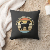 Coussin Meilleure maman Doodle Rétro Chien (Couverture)