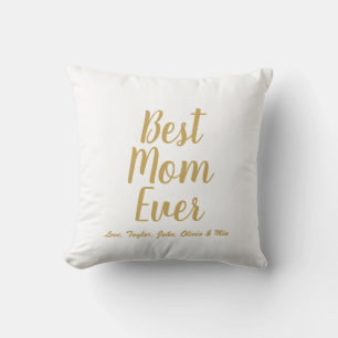 Coussin Meilleure maman Ever or script personnalisé person