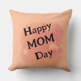 Coussin meilleure maman heureux maman jour simple moderne 