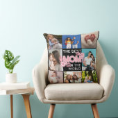 Coussin Meilleure maman jamais | Collage photo de la Fête (Chaise)