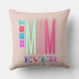 Coussin Meilleure maman jamais Personnaliser photo de fami
