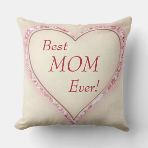 Coussin Meilleure MOM du coeur jamais