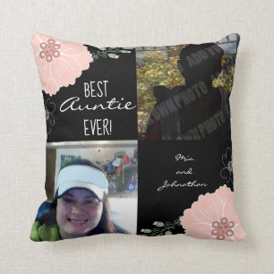 Coussin Meilleure photo de tante