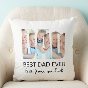 Coussin Meilleure Photo Lettre Papa