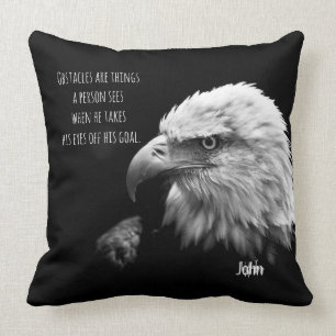 Coussin Meilleure soumission Eagle Eyes Nom personnalisé