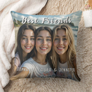 Coussin Meilleures amies avec citation inspirante