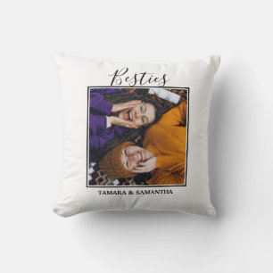Coussin Meilleures amies BFF Photo Nom de la meilleure ami
