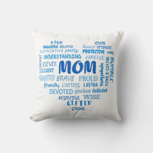 Coussin Meilleures qualités de mère et caractéristiques de