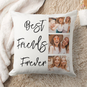 Coussin Meilleurs amis Forever Cadeau Photo Collage
