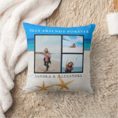 Coussin Meilleurs amis Forever Photo collage Starfish Beac (Couverture)