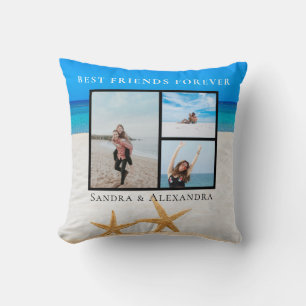 Coussin Meilleurs amis pour toujours Collage photo Étoile