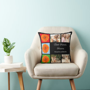 Coussin Meilleurs amis pour toujours personnalisation coll
