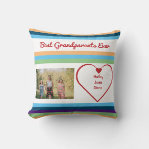 Coussin Meilleurs grands-parents Jamais Nom de la photo Ba
