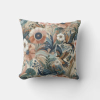 Mélange bohème de couleurs et de fleurs