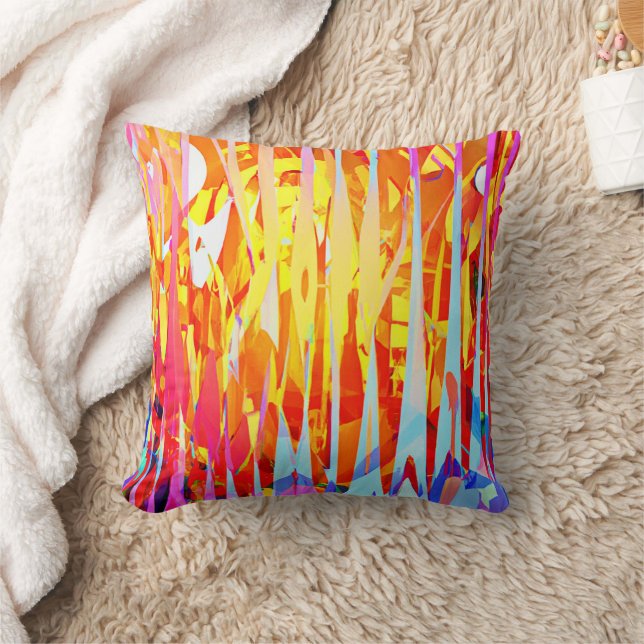 Coussin Mélange de teintes colorées éclatantes (Couverture)