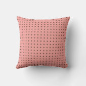 Coussin Mélange paresse ajouter nom pois rose (Verso)