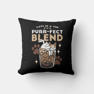Coussin Mélange Purr-Fect : Conception de café pour le caf