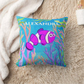 Coussin Mélange violet sous la mer Poisson et Starfish (Couverture)