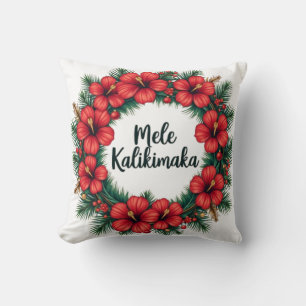 Coussin Mele Kalikimaka Hawaiian Holiday Art
