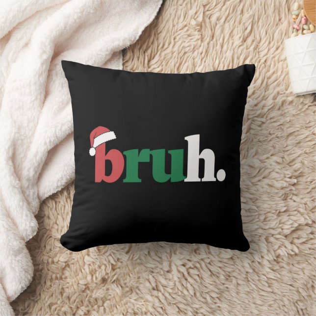 Coussin Mème de Bruh Citation Drôle Salutation de Frère No (Couverture)