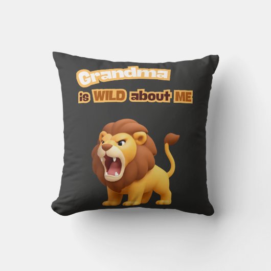 Coussin Mémé est FOU de MOI (Recto)