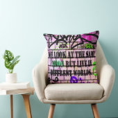 Coussin Même Lune Mondes Différents Graffiti colorés (Chaise)