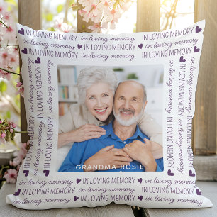 Coussin Mémoire amoureuse conservation violet photo Memori
