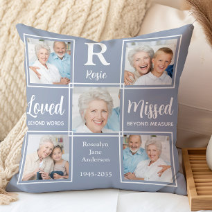 Coussin Mémoire amoureuse mémorial photo