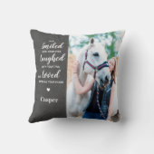 Coussin Mémorial aux animaux de compagnie Souvenir personn (Verso)