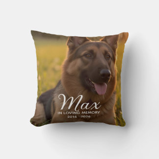 Coussin Mémorial de chien Perte d'animal de compagnie