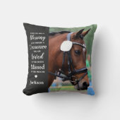 Coussin Mémorial moderne Personnalisé 2 Souvenir photo (Recto)