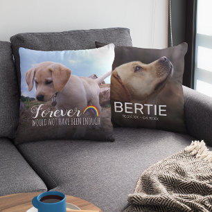 Coussin Mémorial pour animal de compagnie Hommage à un c