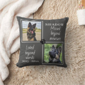 Coussin Mémorial pour animaux de compagnie disparu au-delà (Couverture)