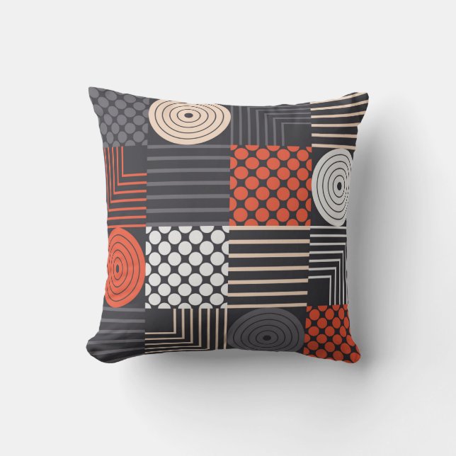 Coussin Memphis Magic : Géométrique Banner Fun (Recto)