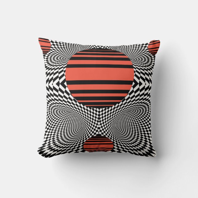 Coussin Memphis OpArt (Recto)