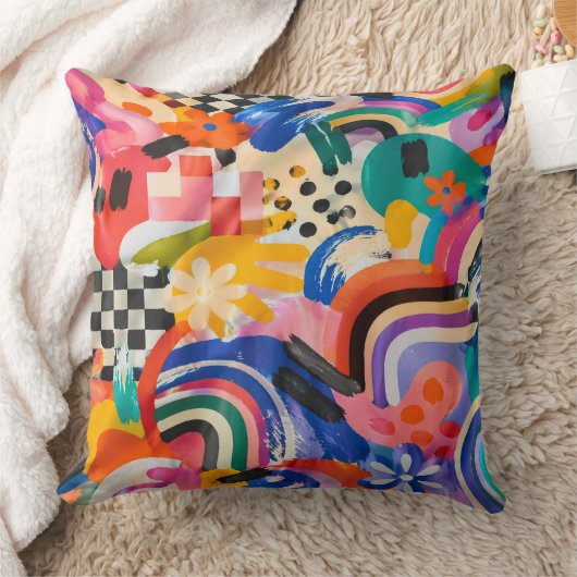 Coussin Memphis Pattern Pillow (Couverture)