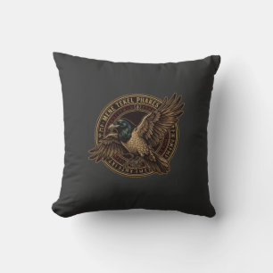Coussin Mene Tekel Phares Cercle de Corbeau Vintage