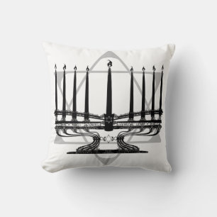 Coussin Menorah et étoile