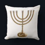 Coussin menorah or<br><div class="desc">Menora,  channukah,  or métallique,  hannukah,  hébreu,  fêtes,  juif,  juif,  judaïsme,  menorah,  chanouka,  hannuka,  channuka,  christmukah,  christmukah,  judaïa rabbin</div>