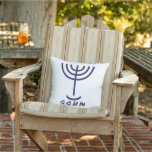 Coussin Menorah Paleo Hébreu Pillow<br><div class="desc">Les lettres en hébreu Paleo dans le mot Menorah sont ; Mem, Nun, Resh, Hey. Bref, leur signification est... Mem - Chaos Puissant Sang. Nun - Continuez Son Fils. Resh - Premier Début En Haut. Hey - Regarde Reveal Respiration. Le mot est H4501 dans la Concordance de Strong. Feminine de...</div>