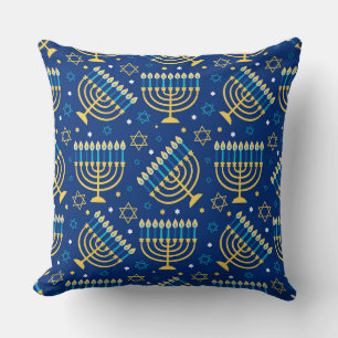 Coussin Menorahs et l'étoile de David Hanoukka Motif