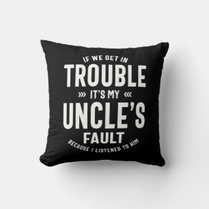 Coussin Mens C'est le cadeau de mon oncle pour le père