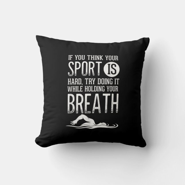 Coussin Mens Swimmer Swimming Sport Practice (Recto)